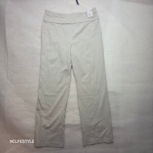 Dear Scarlett Its MAGIC Straight Slim Pants Oatmeal Beige Pull On Womens XL NEW